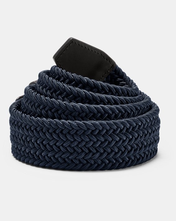 Men's UA Braided Belt 2.0, Blue, pdpMainDesktop image number 1